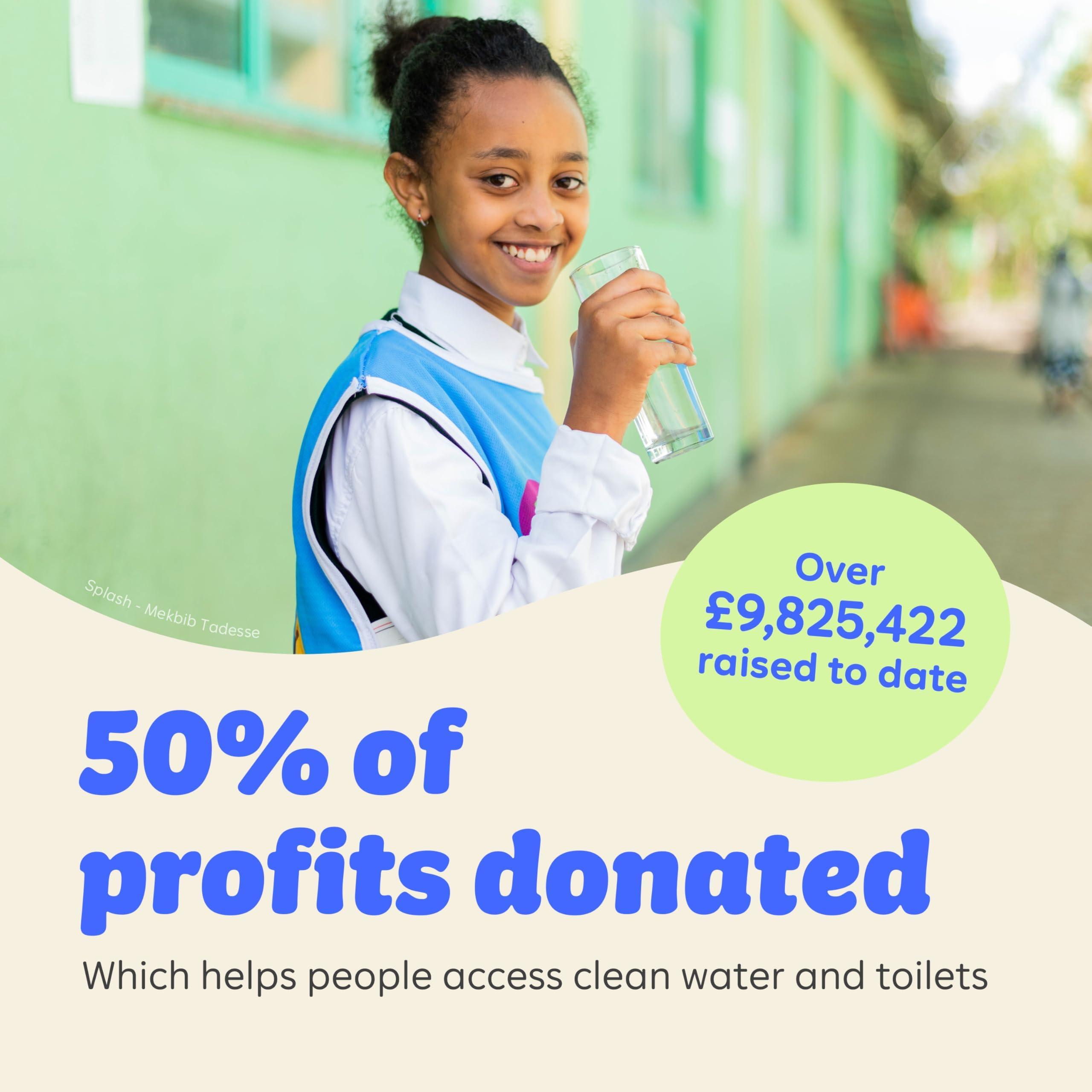 Who Gives A Crap Who Gives A Crap Premium Bamboo, Twice as Long, Toilet Roll, Box of 24 (3-Ply, 370 Sheets) Luxuriously Soft, Strong, Sustainable, Biodegradable & Plastic-Free