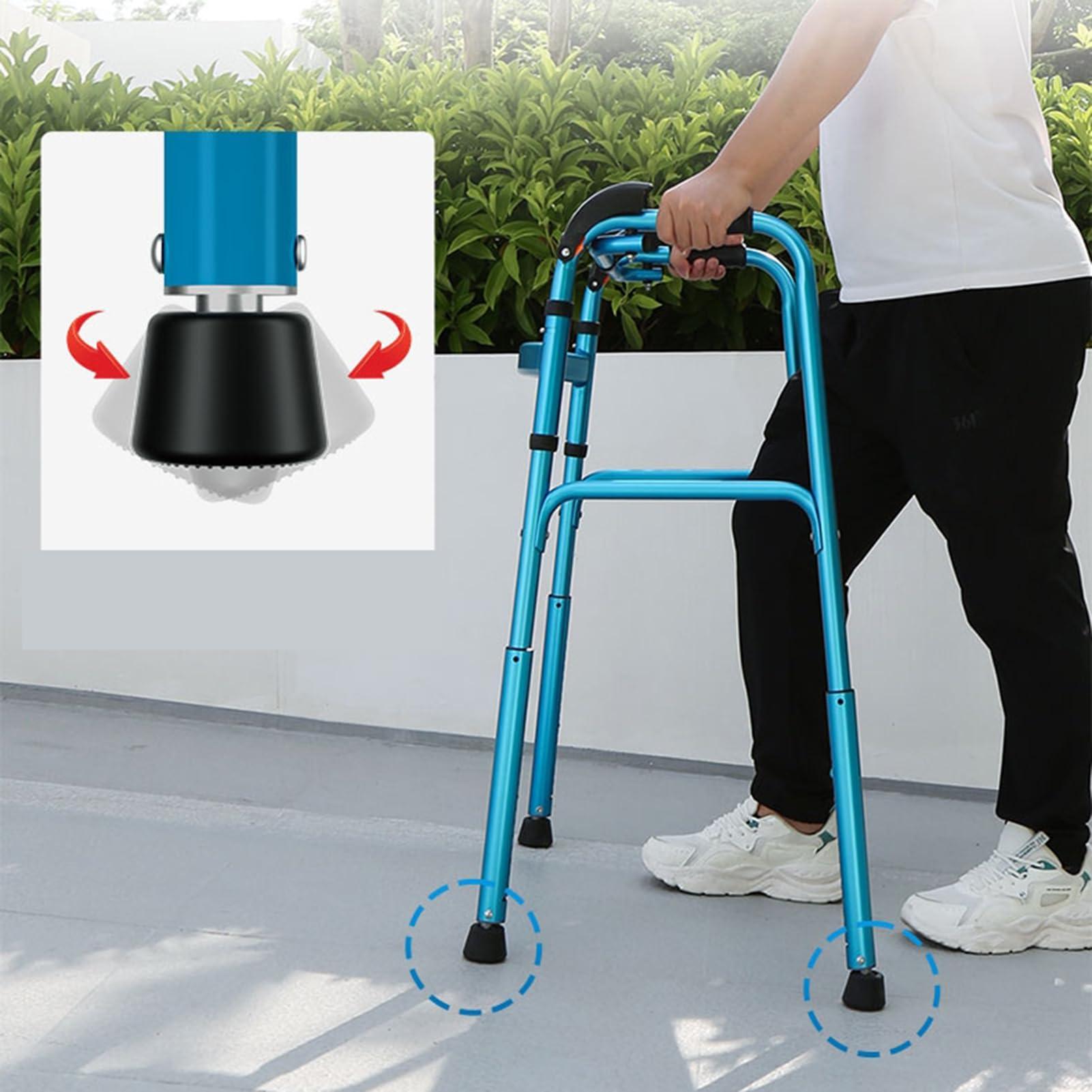 Joyfitness Joyfitness Climbing Stairs Standard Walker,Adult Walker, Climbing Stairs Aluminium Folding Walking Frame, Walking Mobility Aid for Elderly