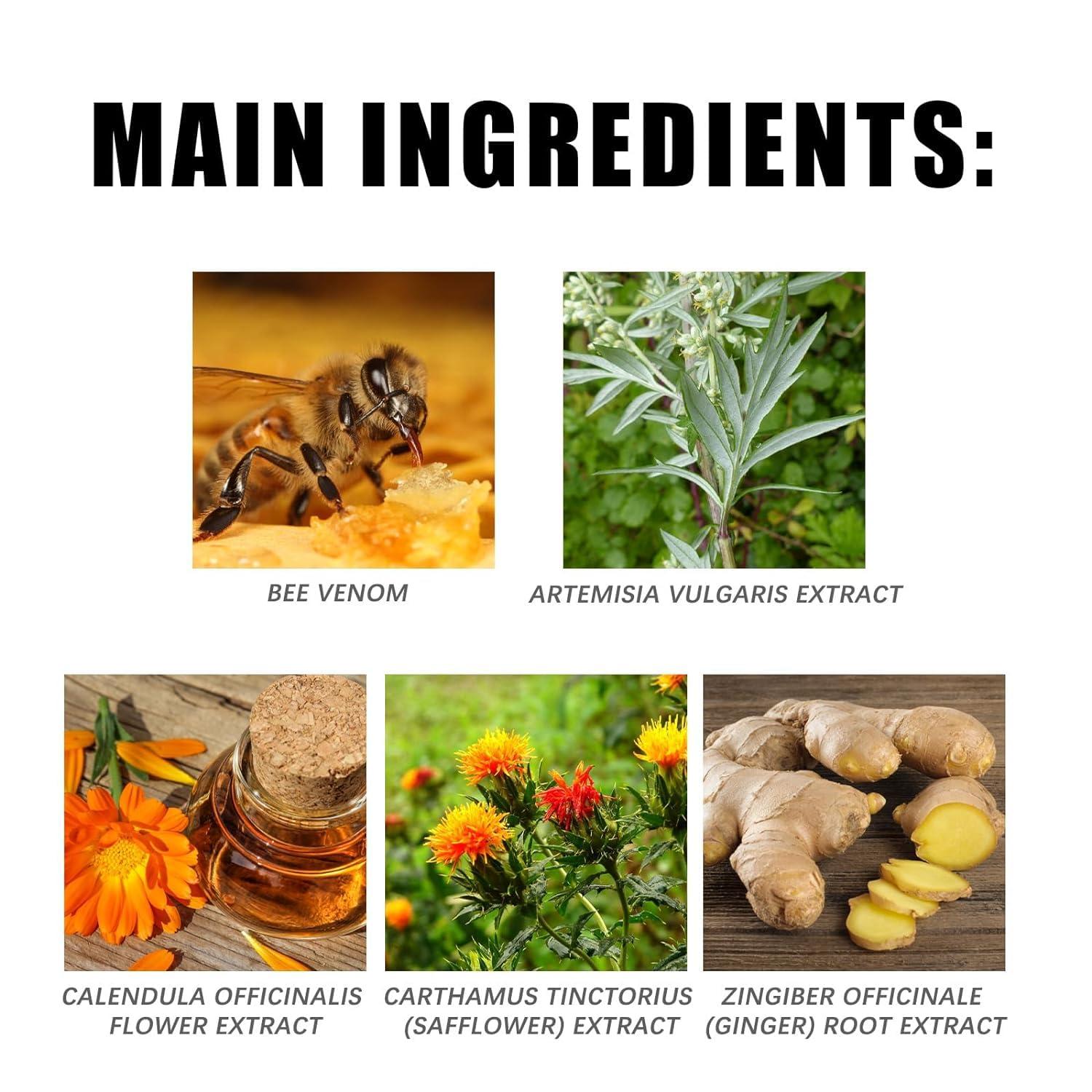 HOIDOKLY Bee Venom, Lymphatic Drainage Bee Venom for Women and Men (2 Pieces)