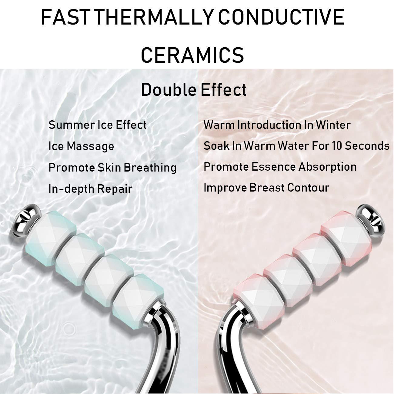 Lnobern ZhiLianZhao Professional Breast Enlargement Machine, Breasts Augmentation Massager with Fast Heat Conduction, Ice Massage, Adjustable Angle for Chest Care, Waist Relaxation