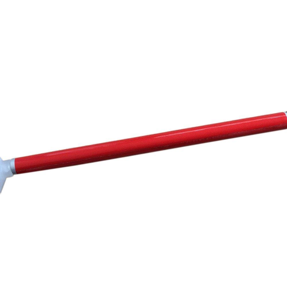 VISIONU Aluminum Mobility Folding White Cane for Vision Impaired and Blind People (Folds Down 4 Sections) (115 cm (45.3 inch), Black Handle)
