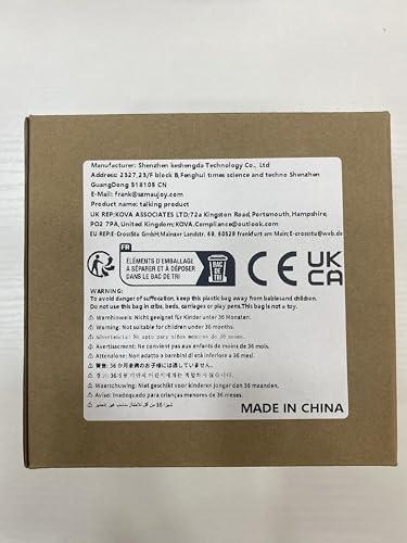 MAUJOY MAUJOY Talking Watch for Men for Blind Seniors with Visual Impairment, Loud and Clear Voice, Speaks German, Brown-a, Modern