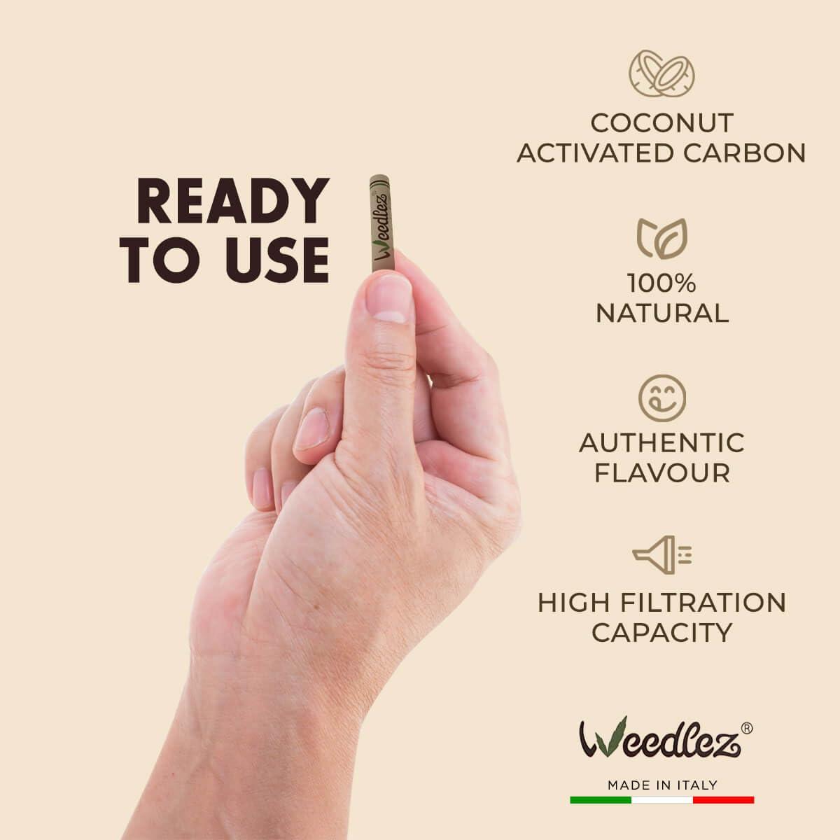 Mister Canapa Mister Canapa, Activated Carbon and Cellulose Filters, Diameter 6 mm, Pink, 50 Pieces