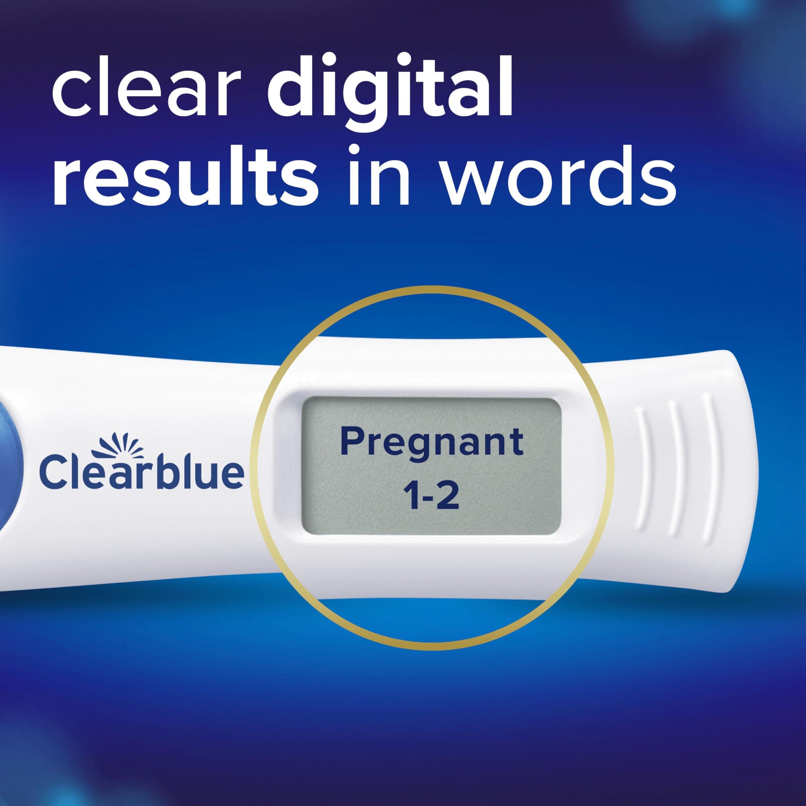 Clearblue Clearblue Pregnancy Test Digital with Weeks Indicator, Tells You How Many Weeks, 1 Digital Test, Packaging May Vary