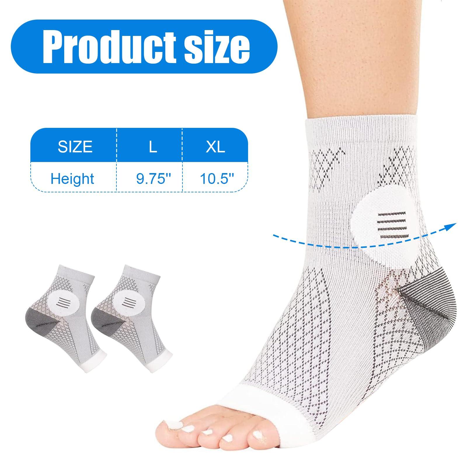 SIMDAO Neuropathy Socks, 3 Pair Functional Socks for Neuropathy Pain Relief, Soothe Relief Socks for Men Women, Plantar Fasciitis Socks for Nerve Damage Pain in Legs and Feet S/M)