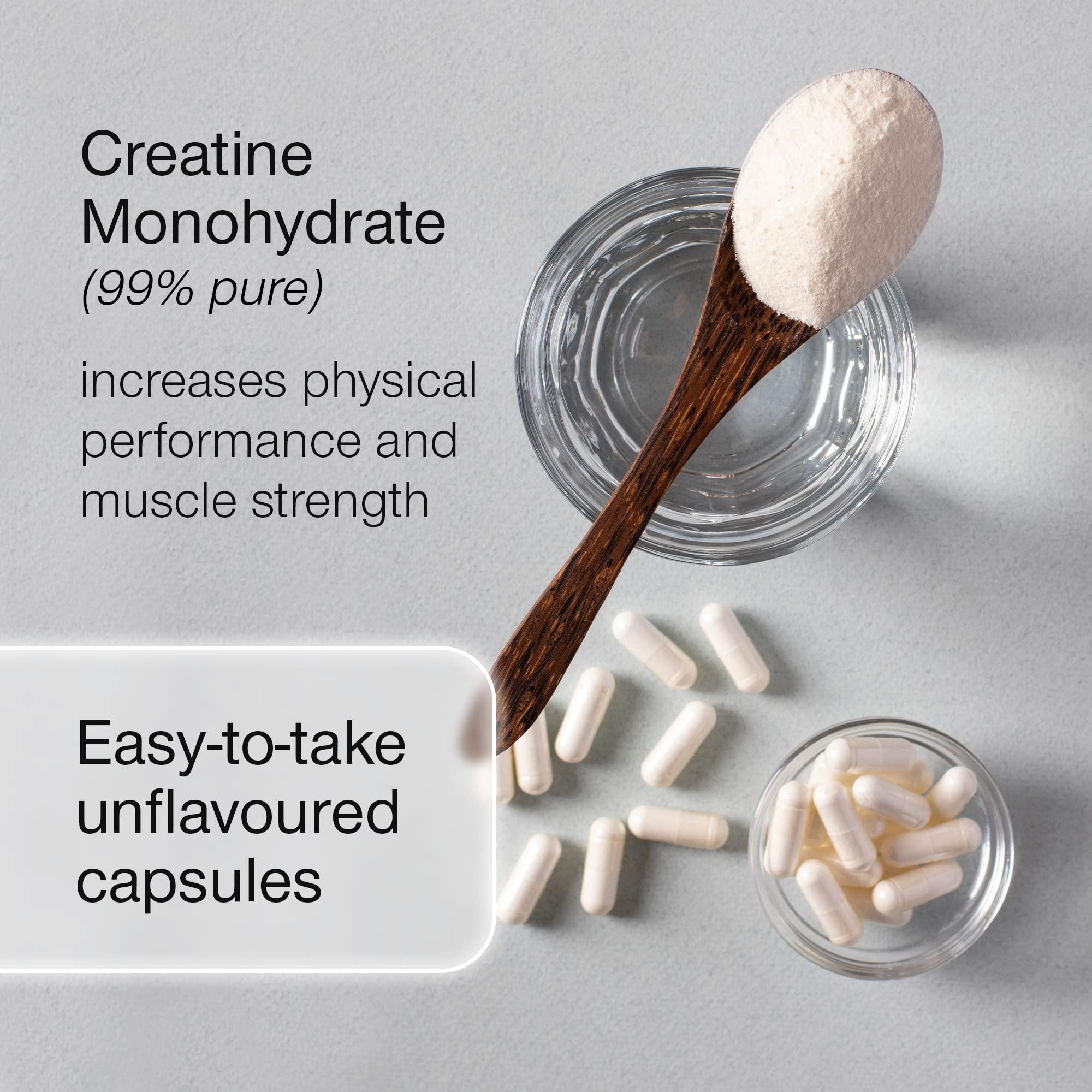 SuperSelf Creatine Monohydrate Tablets 3000mg - Easy to Swallow 120 Creatine Capsules - Vegan Creatine Tablets for Men & Women - Pre Workout Gym Supplement Powder Creatine Pills for Muscle Growth - 30 Servings