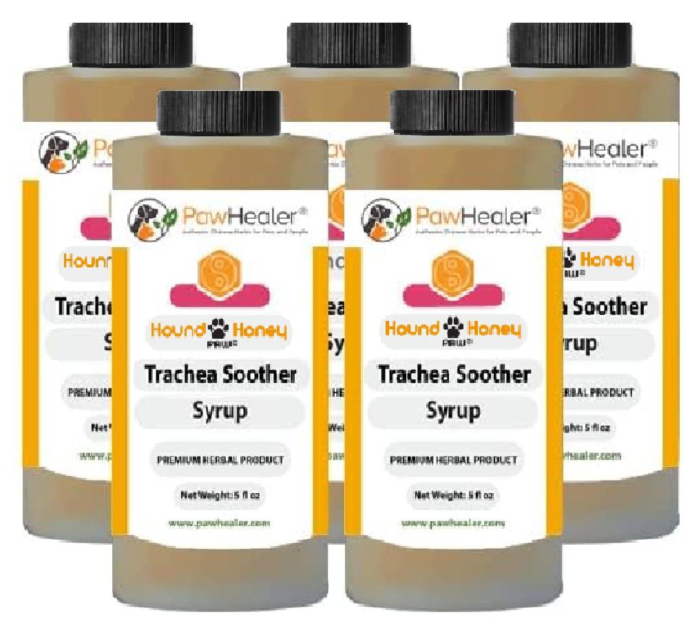 PawHealer PawHealer Hound Honey: Trachea Soother Syrup - 150 ml (5 fl oz) - Natural Herbal Remedy for Symptoms of Collapsed Trachea - Tastes Good - Easy to Administer