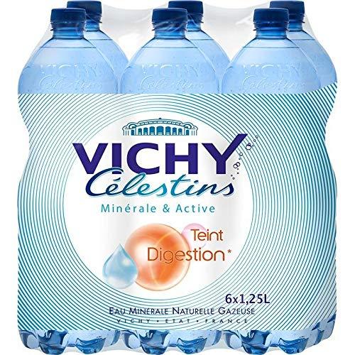 Boissons Vichy Clestins - Natural Mineral Water Gas 6X1.25L - Eau Minrale Naturelle Gazeuse 6X1.25L - Price Per Unit - Fast Shipping