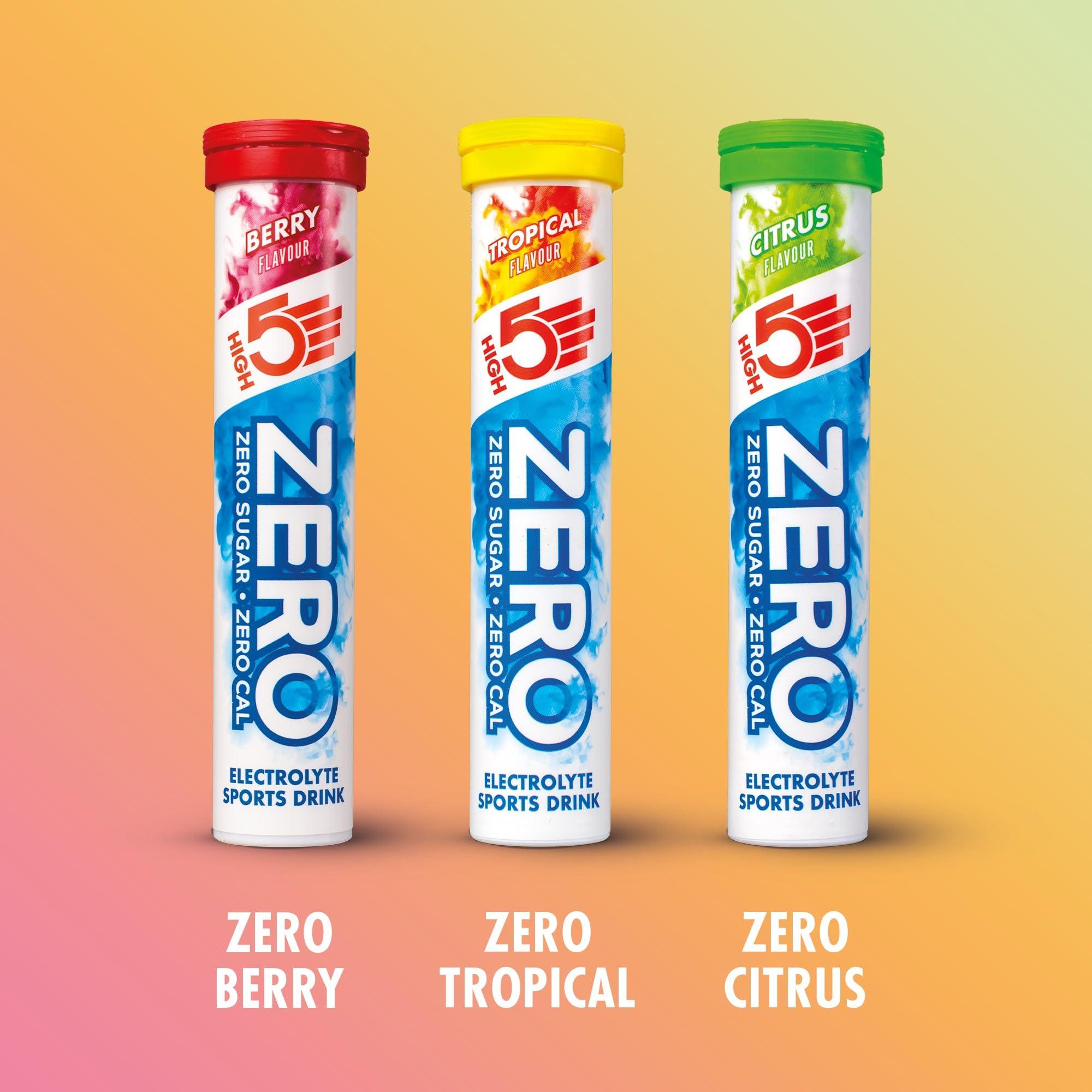 HIGH5 HIGH5 ZERO Electrolyte Tablet - Hydration Tablets Enhanced with Vitamin C - 0 Calories & Sugar Free - Boost Hydration, Performance & Wellness - Triple Pack, 60 Tablets (20x, Pack of 3)