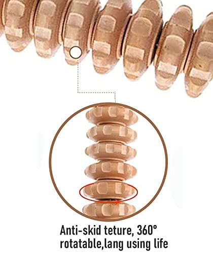 HOMION Massage Roller Tool Accessories Anti Cellulite Massager Maderotherapy Wooden 43.5cm