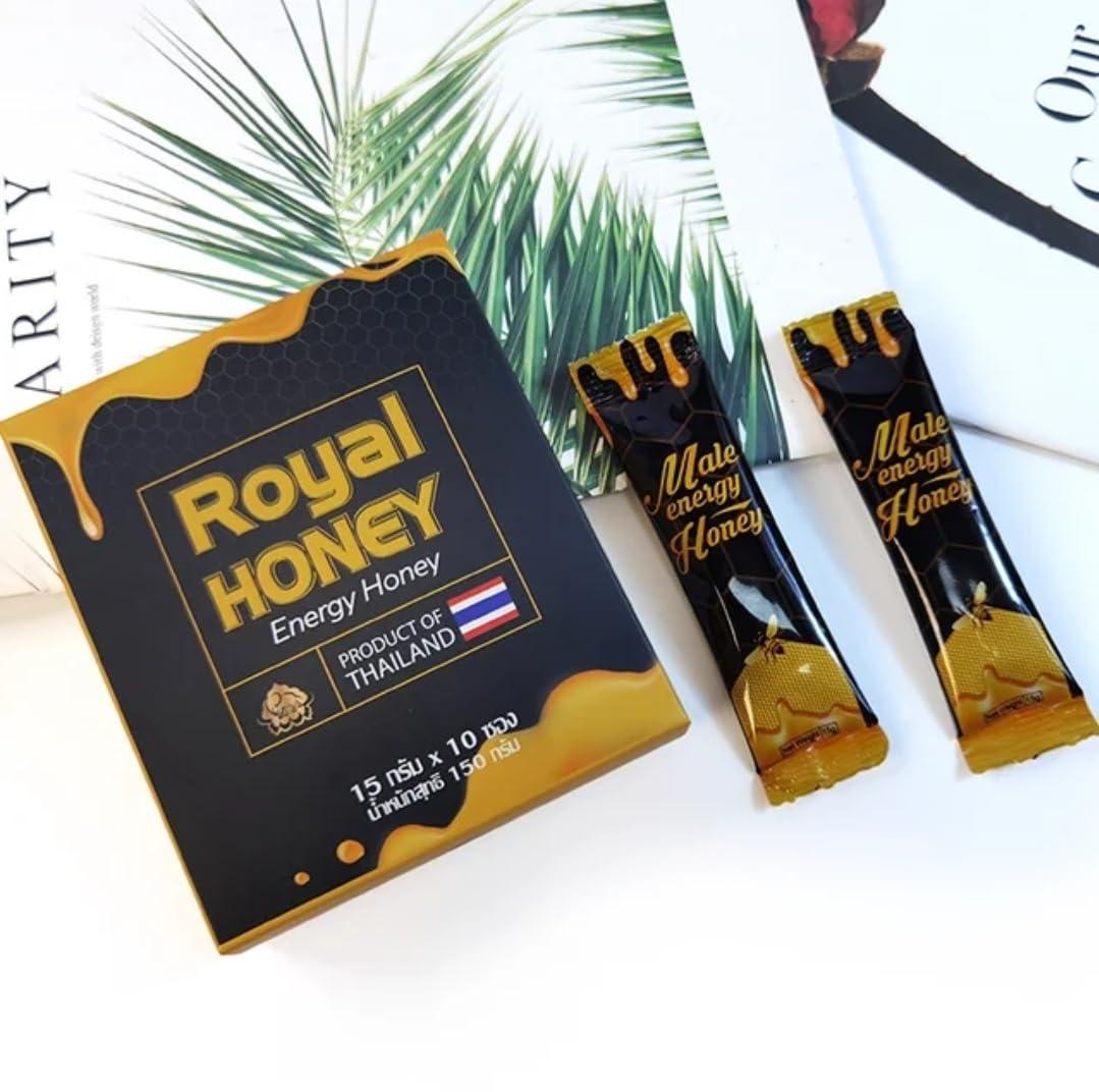 HaziQ Natural Honey Paste Box of 10 X 15g Sachets Great Honey for Men - Honey for Active Men