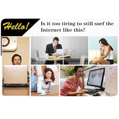 STMKB STMKB Chair Tray, 45CM Office Chair Mouse Tray and Keyboard Tray, Lift-type Handrest Design, Relieves Office Fatigue, Suitable for Lifting Gaming Chairs, Gaming, Office, and Leisure