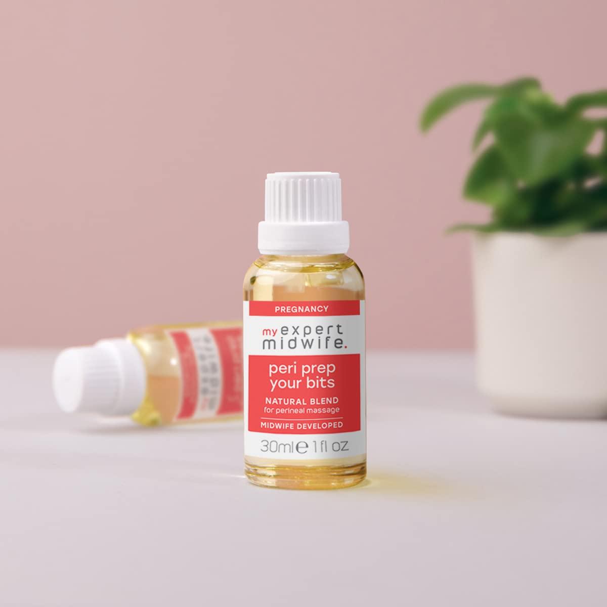 My Expert Midwife My Expert Midwife Just For Bits - Birth Prep & Recovery Duo with Spritz for Bits Postnatal Relief Perineal Spray and Peri Prep Your Bits Perineal Massage Oil (Pack of 2)