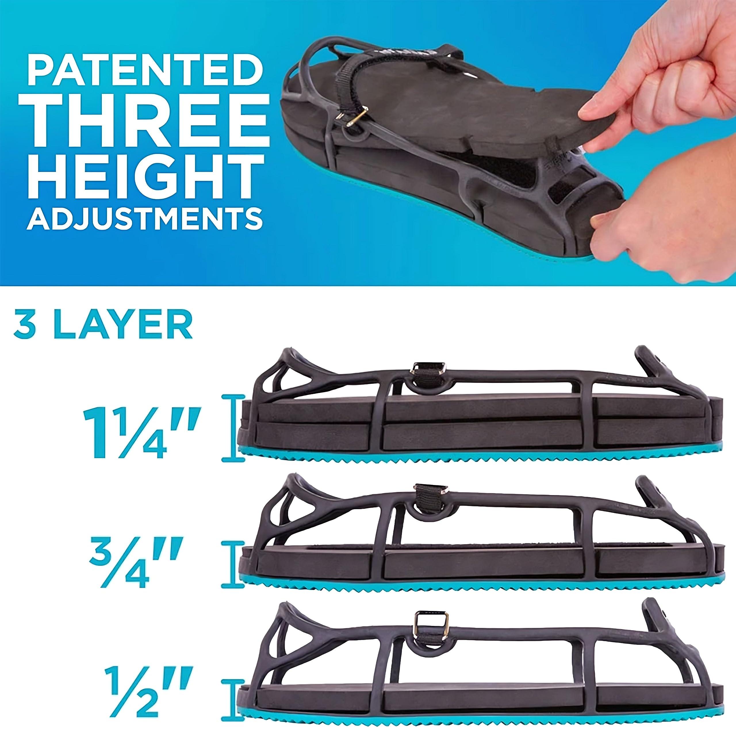 FreshCart Basics Even-up Limb Levelling Device - Single Device - Left and Right - Equalise Limb Length while wearing Fracture Boot, Medical Shoe or Cast Protector (UK 10-14)