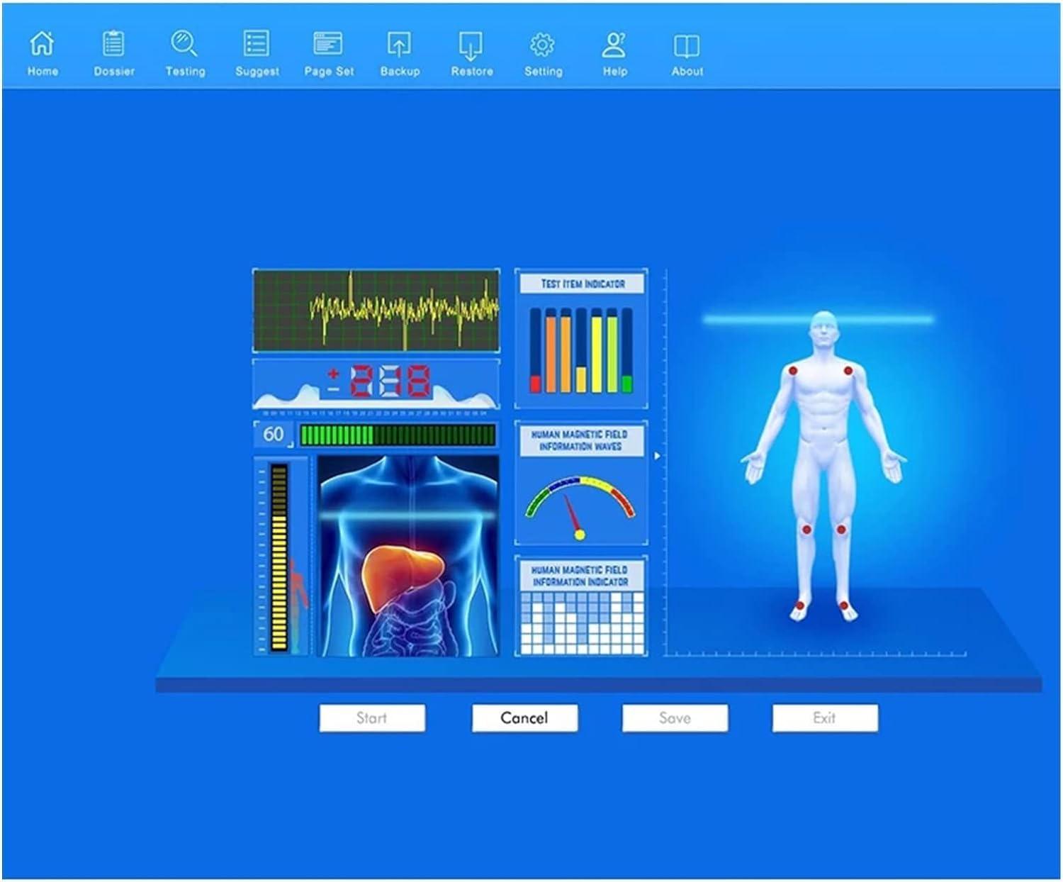 FreshCart Basics Quantum Resonance Magnetic Analyzer 10th Generation - Health Testing Hand Contact Quantum Analyzer for Comprehensive Health Analysis