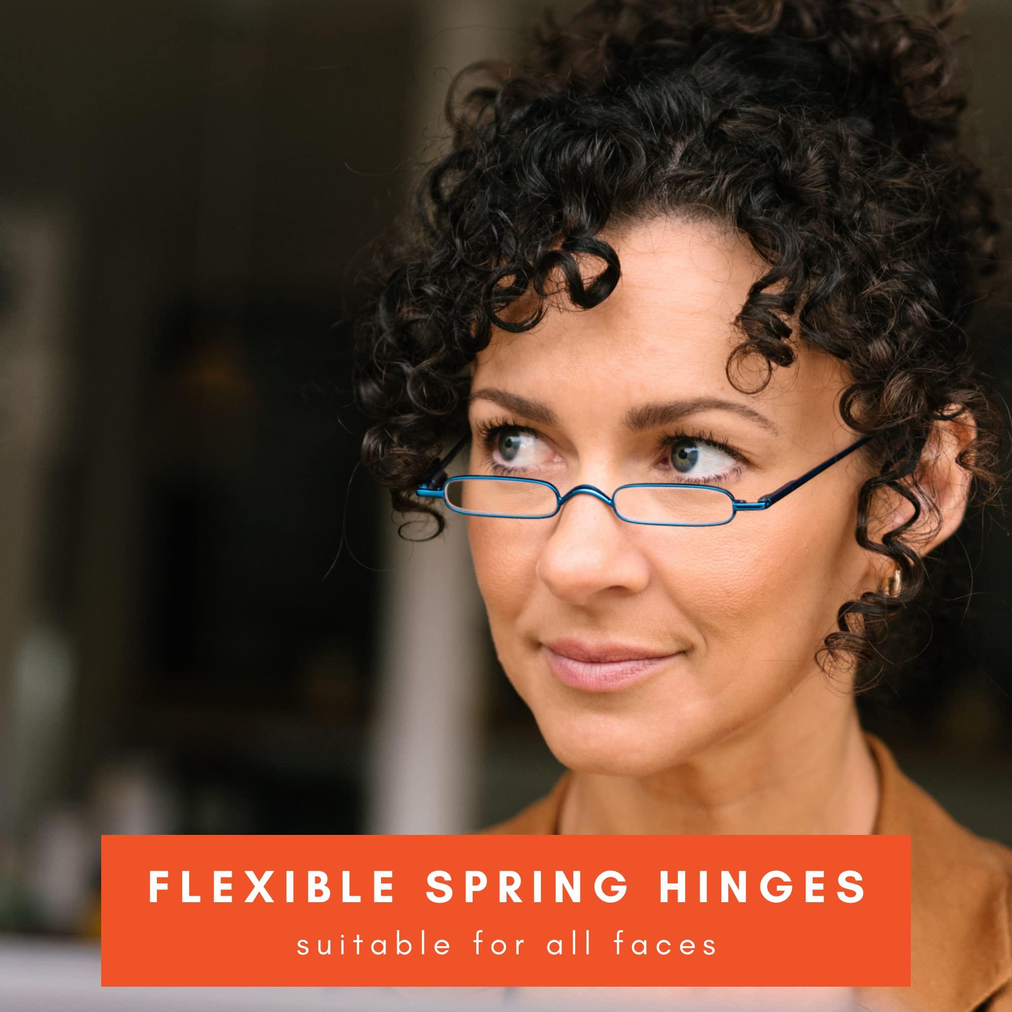 MicroVision Optical MicroVision Optical Original Mini Reader Reading Glasses With Tube Case For Women and Men Lightweight & Portable Eyeglasses as Seen on Oprah