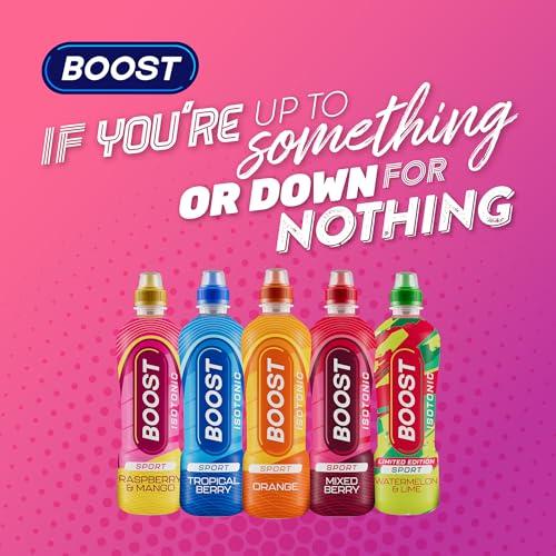 Boost Boost Sports Drinks Mixed Berry 12 Isotonic Drink with Vitamin B12 and B6 Electrolyte Drink Maximum Hydration Drinks Low Calorie Vegan Adult Soft Drinks Multipacks 12x500ml