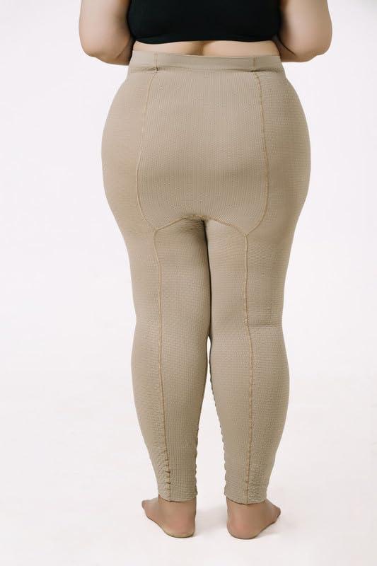 Bioflect Bioflect Compression Leggings with Bio Ceramic Micro-Massage Knit- for Support and Comfort - Sand 4XL