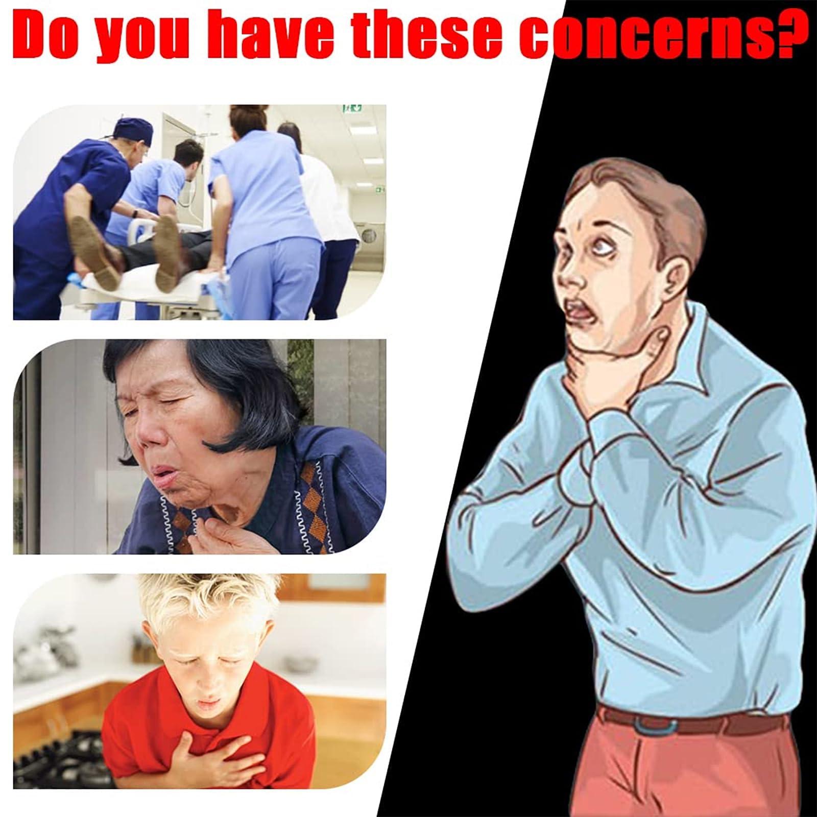 Usknxiu Usknxiu Anti Choking Device for Adult,Choking Rescue Device for First Responder,Airway Obstruction Simulation Training Wearing Vest,Simulated Self-Rescue