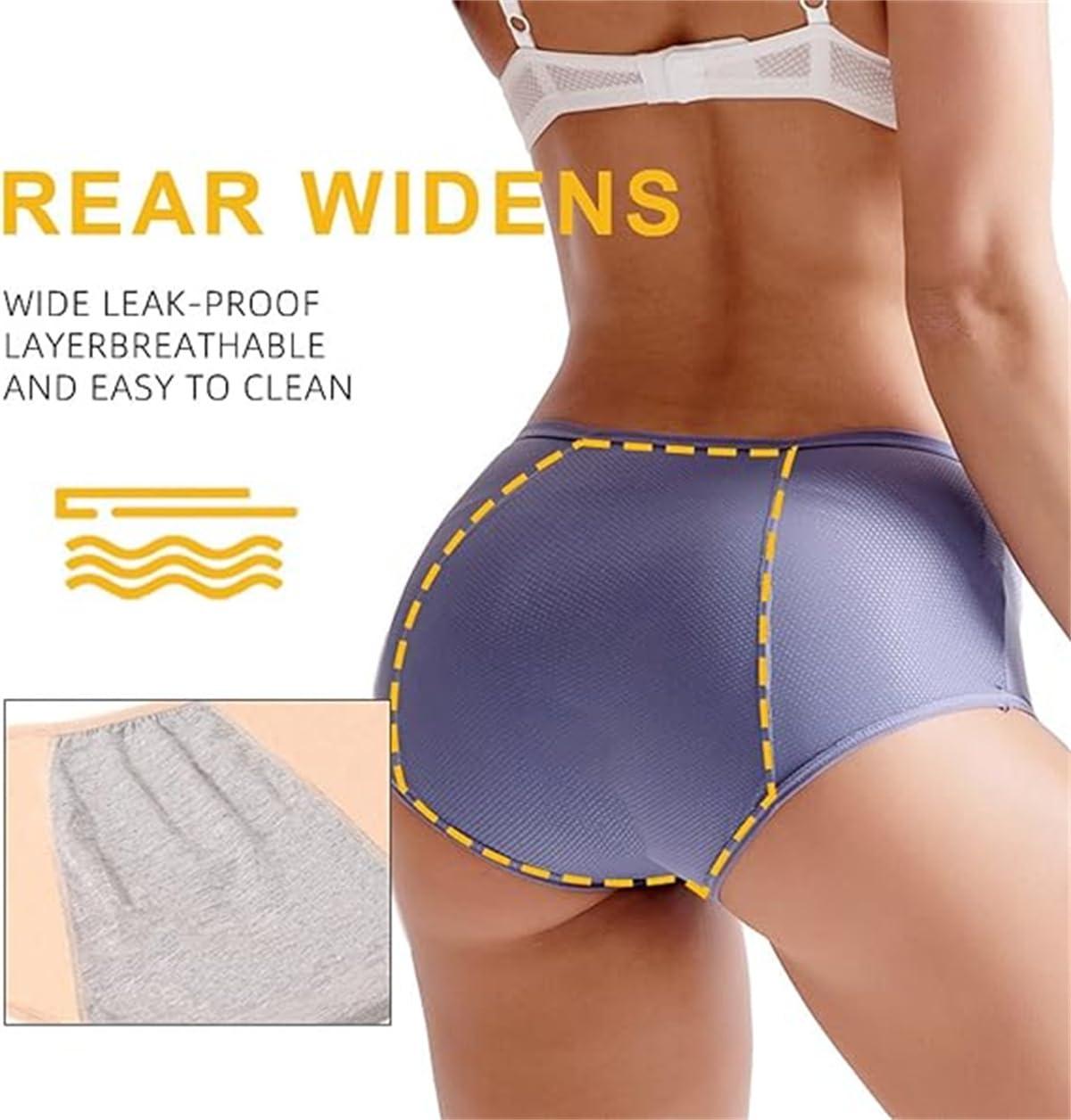 FreshCart Basics Ladydry Leak Proof Panties,Incontinence Underwear for Women Over 60,2024 Upgrade Leakproof Ladies Underwear (5PCS-B,4X-Large)