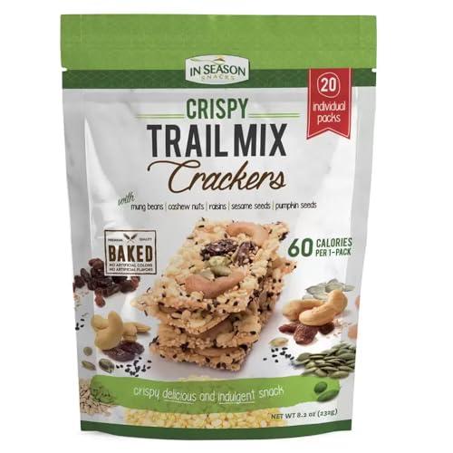 Generic Crispy Trail Mix Crackers 232g - with mung beans, cashew nuts, raisins, sesame seeds, pumpkin seeds