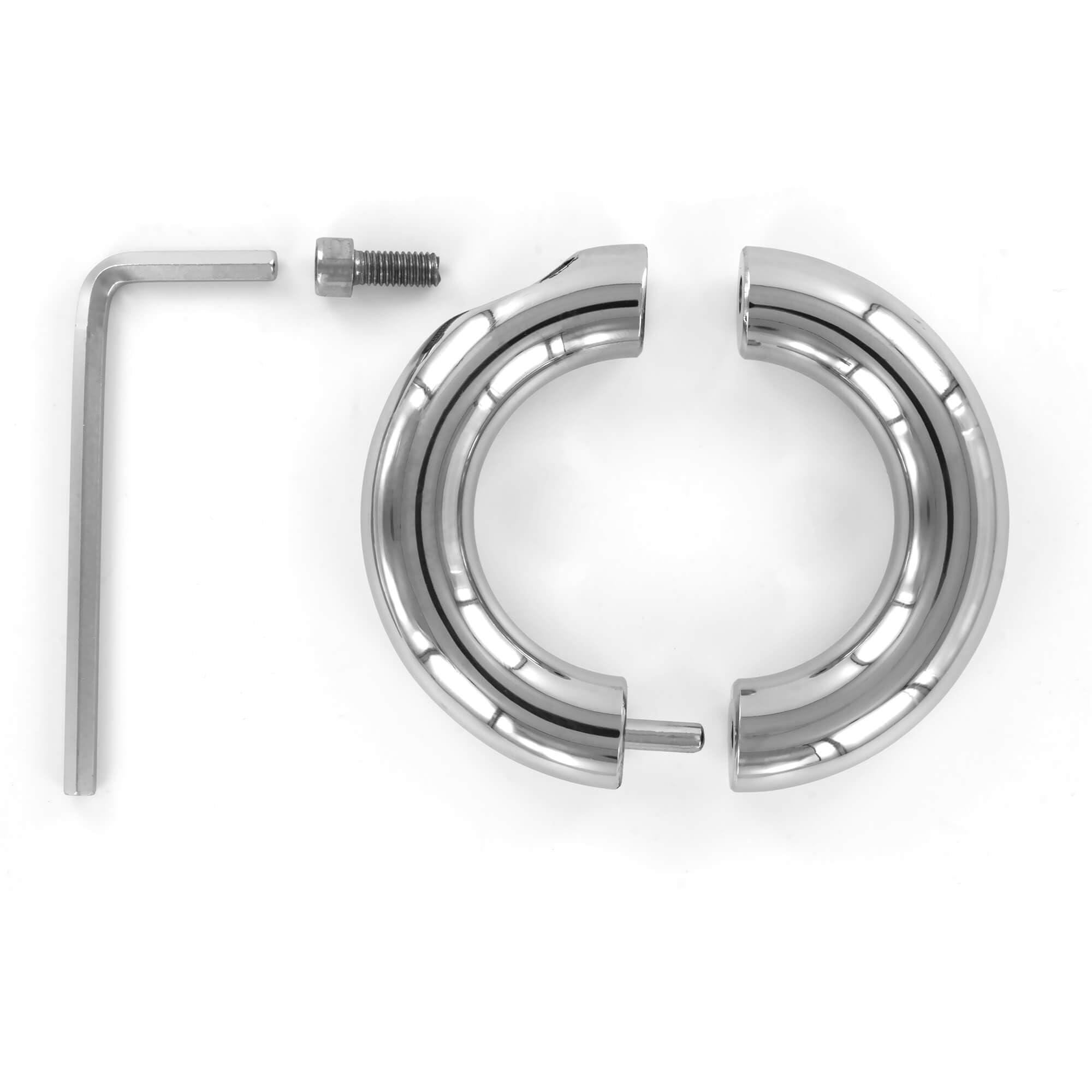 Rouge Cuir Rouge Cuir - Ballstretcher Donut Steel 15mm - 190gr-280gr - Height 15 mm, Diameter 42 mm