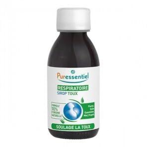 Puressentiel Puressentiel Respiratory Cough Syrup 125ml - Cough Relief For All Coughs + Cold & Flu - Chesty Cough, Mucus Cough - 100% Natural Origin Medical Device - Essential Oils & Honey - For Children Aged 12+