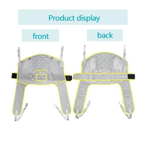 Glcfound Hoyer Lift Sling Full Body Sling with Patient Lifts Lifting Sling for Patient Transfer and Positioning and Lifting Patient Aid Full Body Toileting Sling Patient Aid One Piece Patient Lift Sling L