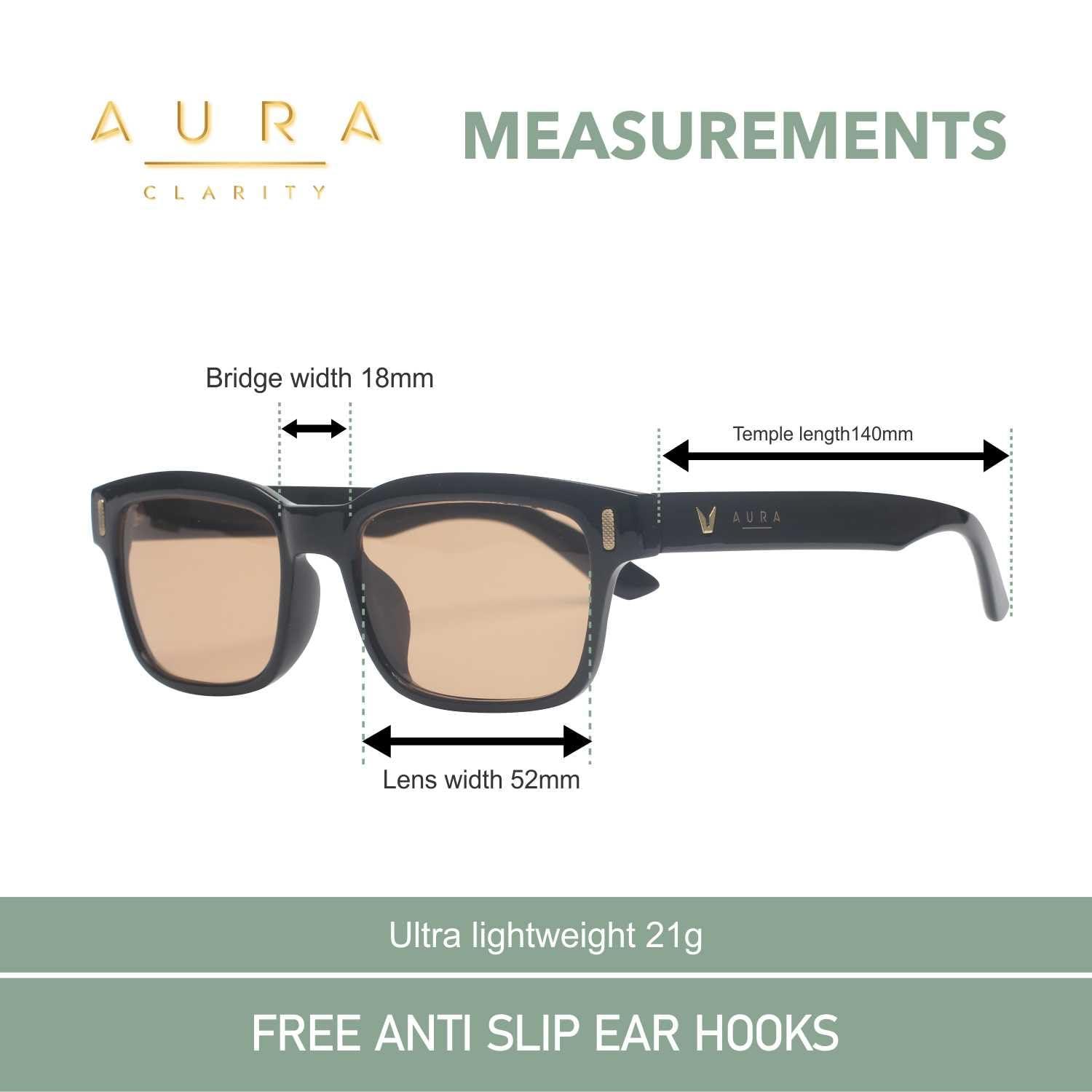 Aura Clarity Aura Clarity Migraine Glasses Blue Light Blocking Glasses FL-41 Light Sensitivity Glasses for Men and Women Ultra-Lightweight and Chic Anti Blue Light Glasses for Computer, Gaming, Outdoor