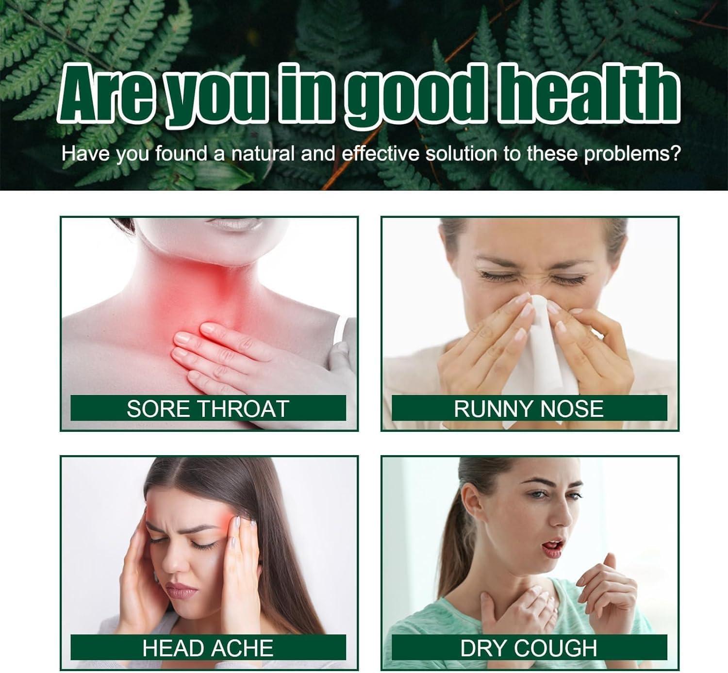 FLLUOUZH 3 Pcs Lung Cleansing Spray, Herbal Lung Cleansing Spray, Googeer Herbal Lung Cleanse Mist, Herbal Spray Cleansing Lung, Respiratory Support and Mucus Relief to Breath Easy