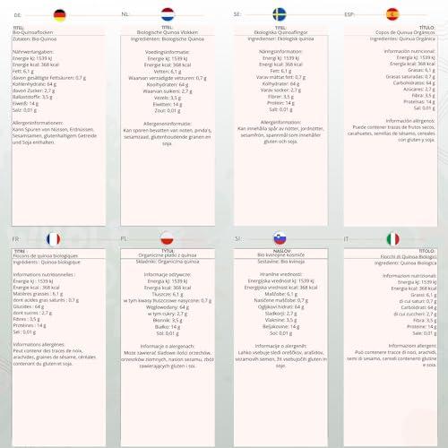 Wholefood Earth Wholefood Earth Organic Quinoa Flakes 1 kg | GMO Free | Vegan | Source of Fibre | Certified Organic