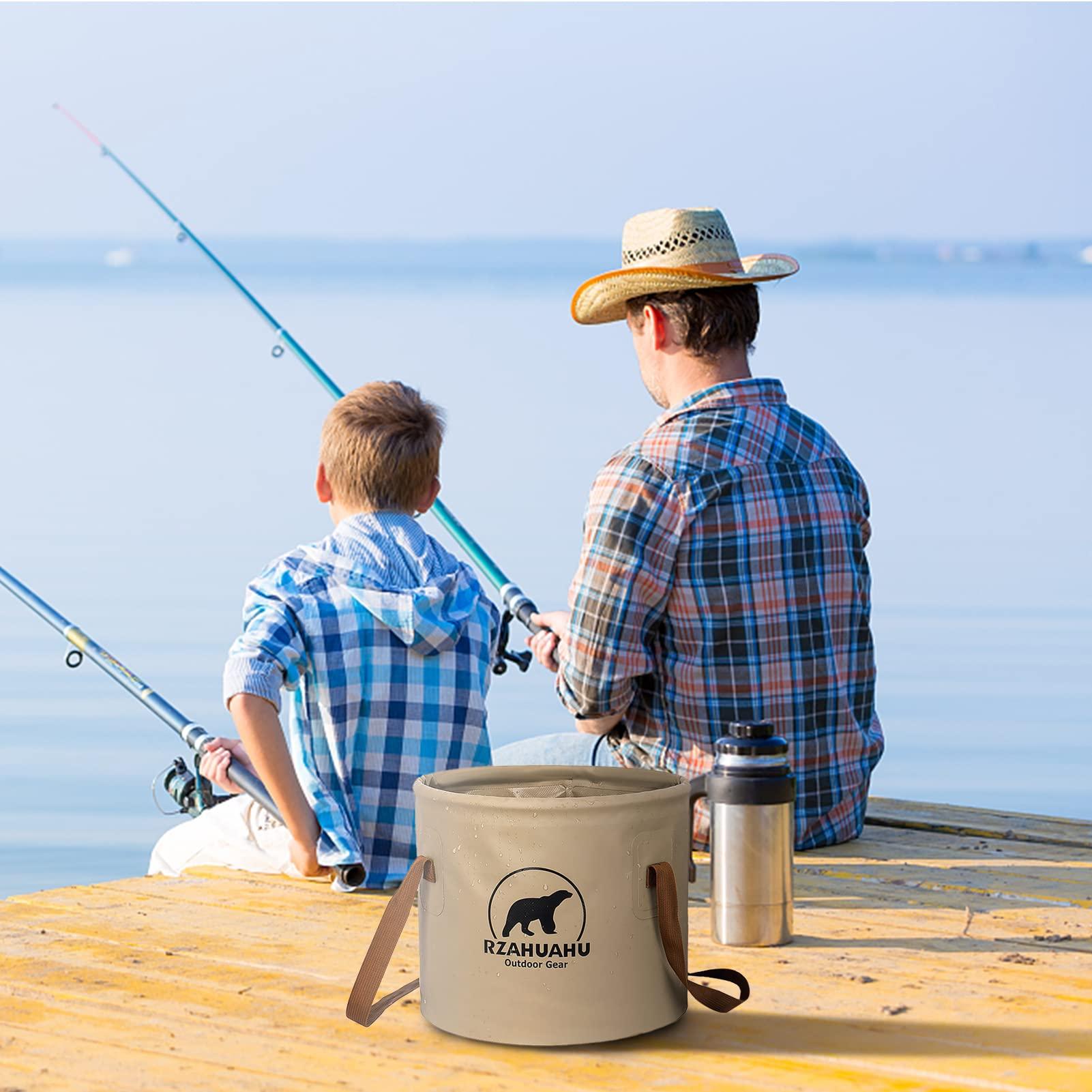 HUIOP HUIOP collapsible bucket, 18L/25L Collapsible Bucket Outdoor Folding PVC Water Bucket Basin Water Container for Camping Hiking Fishing Gardening Car Washing,folding water bucket