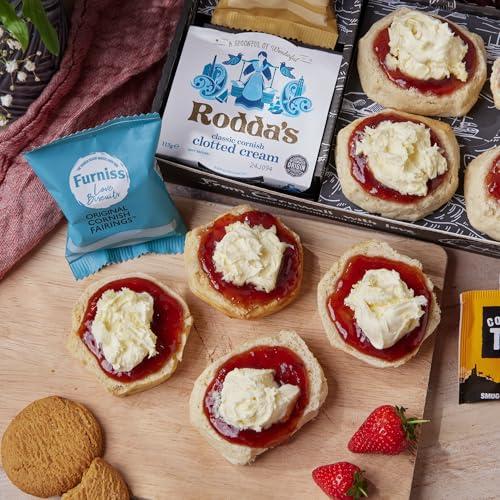 The Cornish Company The Cornish Company Afternoon Tea Hamper  Deluxe Tea Set Hamper Gifts for Women Includes Fresh Scones, Biscuits  Birthdays, Anniversaries & Special Occasions