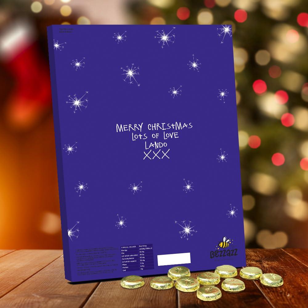 YES POINT OF SALE & PACKAGING Lando Norris *New* Personalised Chocolate Advent Calendar