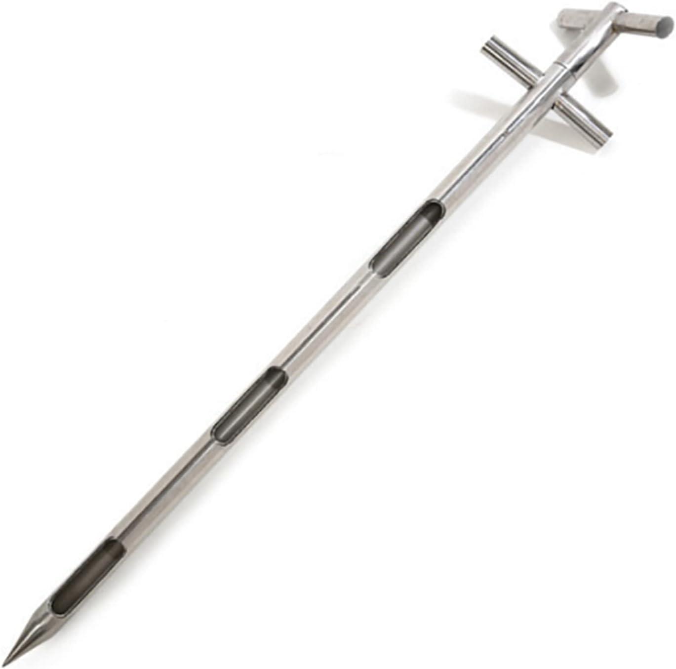 YYNLIN Grains Powder Sampler, Stainless Steel Sampling Powder, Rotation Handle Pointed Design, Sampling Probe 32mm (1m*3slots), for Taking The Grain Size of Rice and Corn.