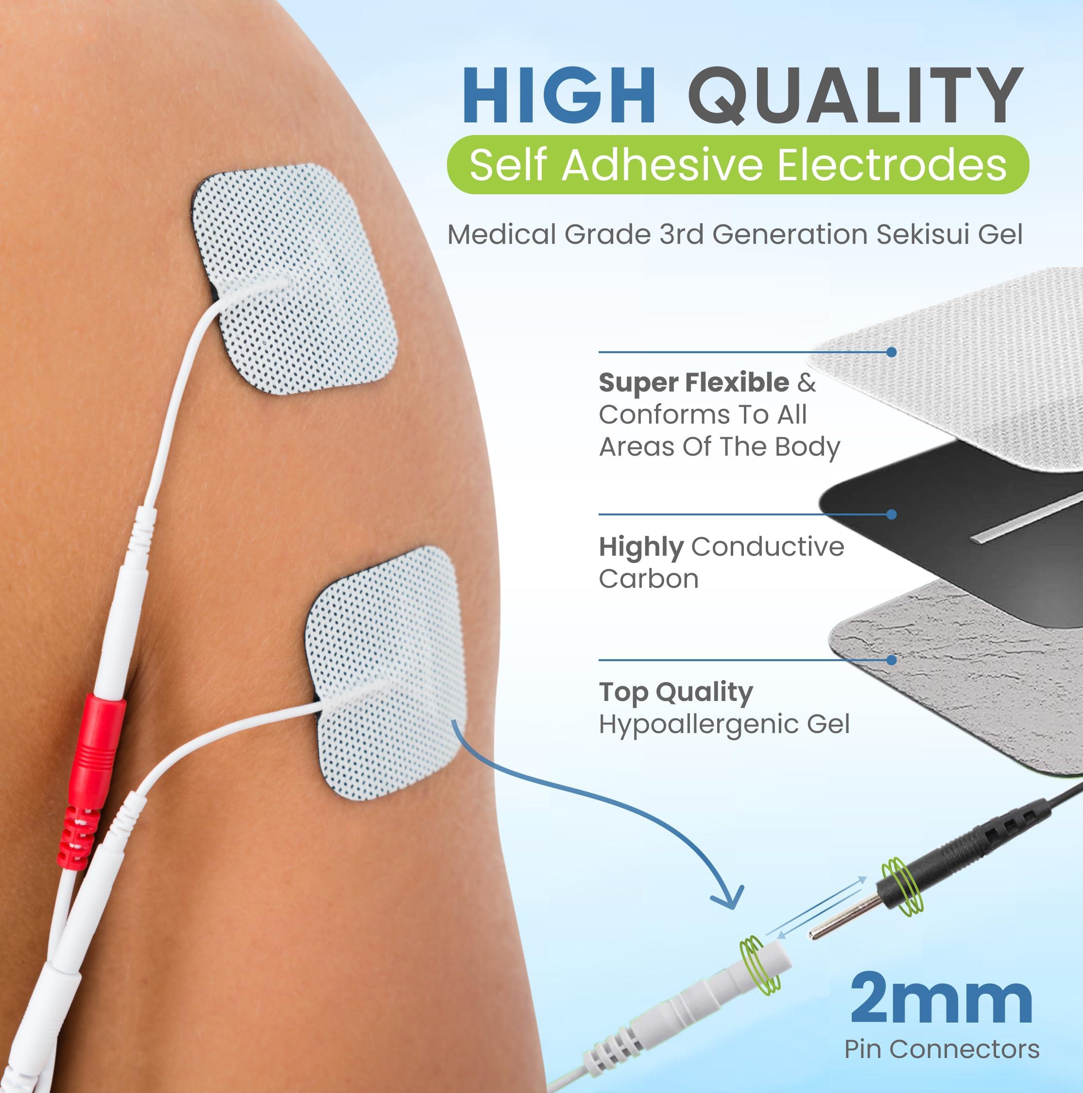 Medfit Med-Fit Premier EV906 4 Channel Rechargeable TENS Machine and Muscle Stimulator with 24 Pre-Set Programmes Manual Adjustment