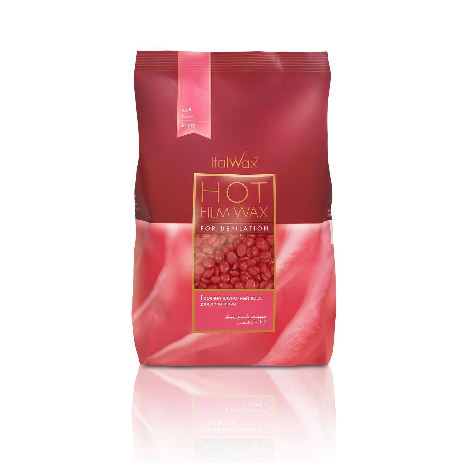Italwax Italwax Hard Film Wax Rose 500g/ Sensitive Wax