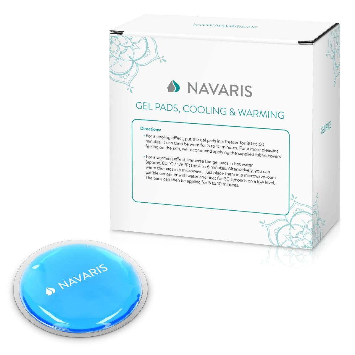 Navaris Navaris Round Gel Ice Pack Set - Set of 10 Small Reusable Gel Ice Packs for Hot/Cold Use