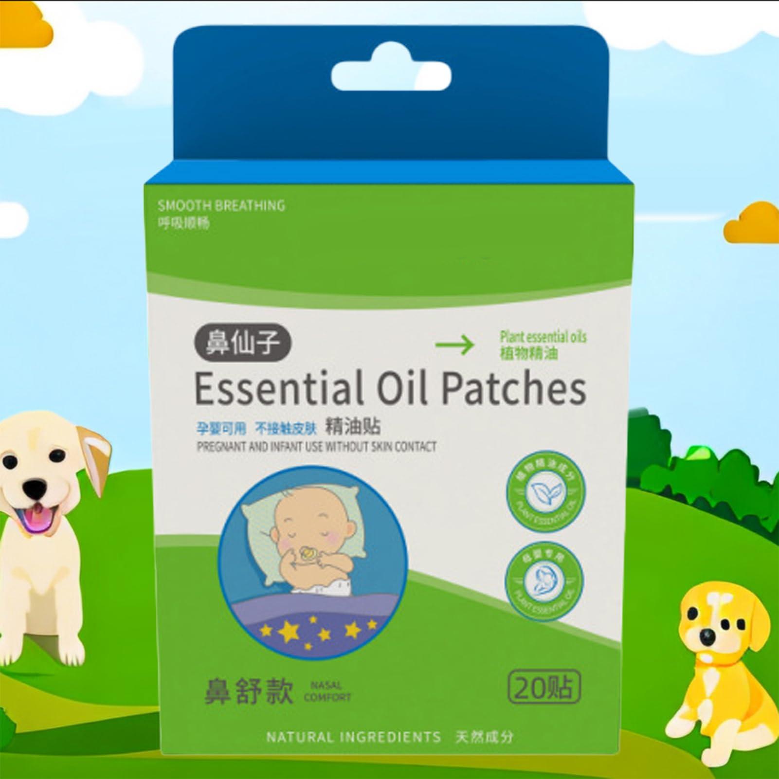 Neamou Stuffy Nose Relief Baby Patch, Natural Patch | Cough Relief Patch, Sleeping Patches for Kids Over 6 Months, Facilitate Breathing Neamou