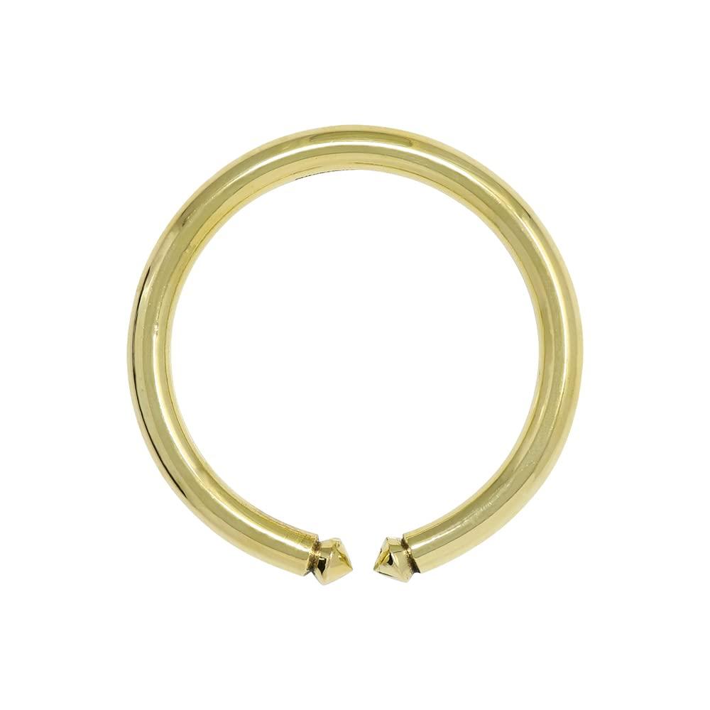 CHAKRADHARI CHAKRADHARI PURE BRASS KADA FOR MENS with Ayurvedic Energies, Brass, no gemstone