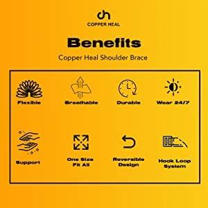 COPPER HEAL COPPER HEAL Arthritis Gloves Women & Men Pair - Highest Copper Infused Full hand Compression Gloves Hand Warmers Wrist Supports Rheumatoid Arthritis Pain Relief carpal tunnel wrist splint glove golf