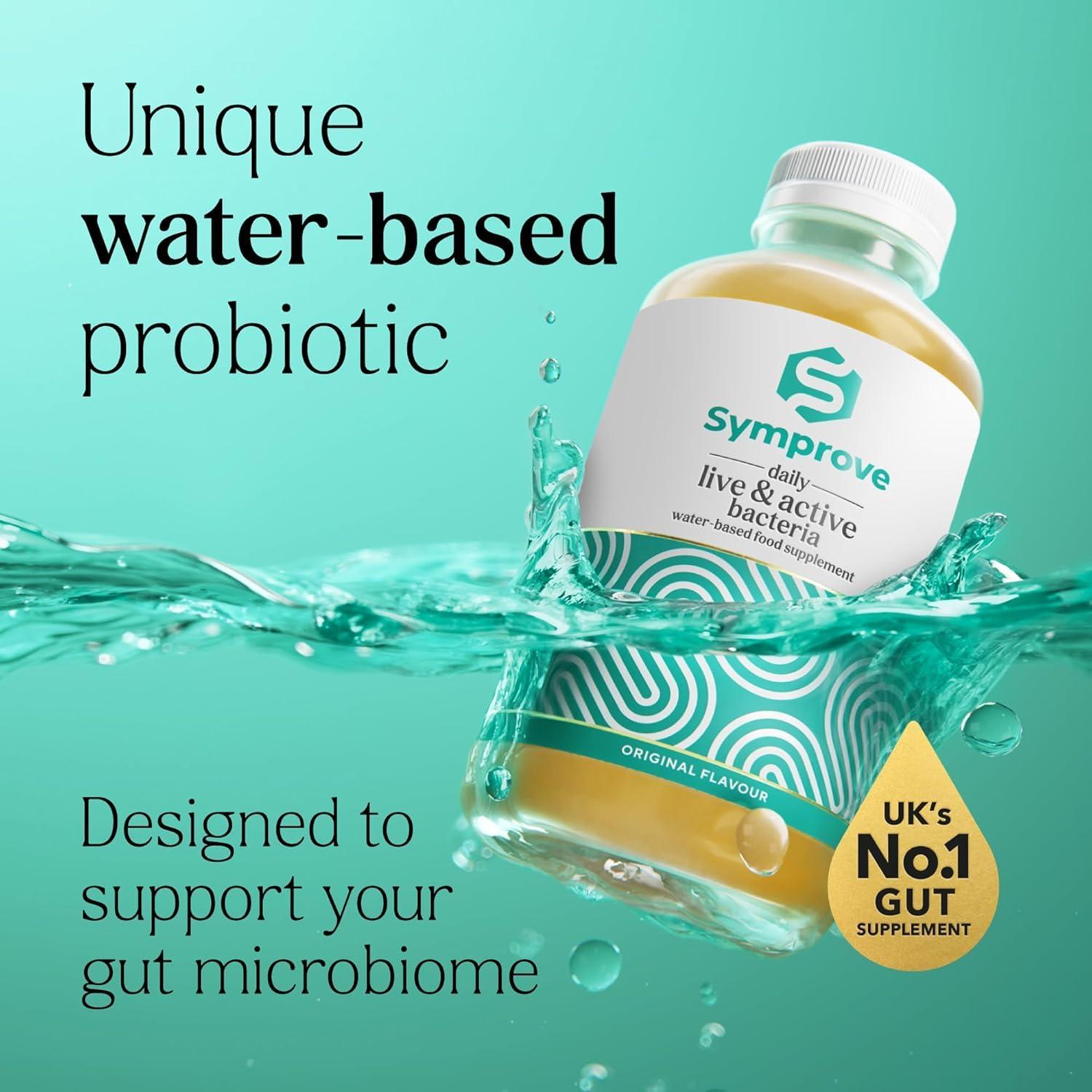 Symprove Symprove Original 12-Week Pack | Daily Essential Gut Health Supplement | Probiotic Drink with Live Bacteria, Vegan | 12x500ml