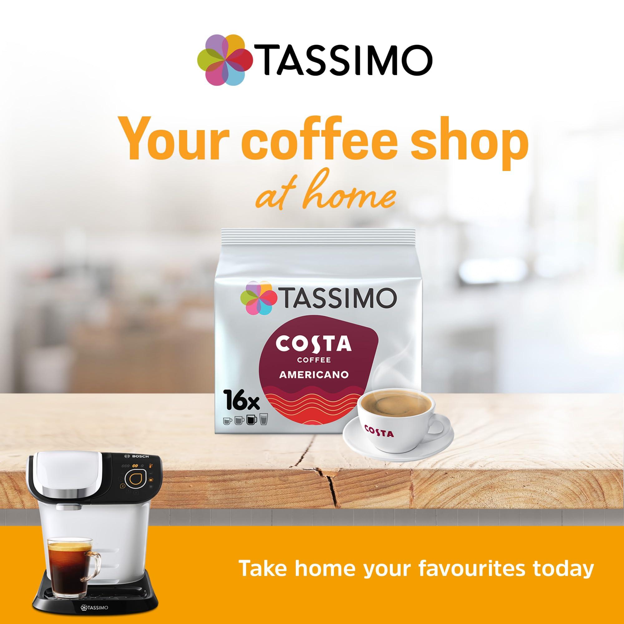 Tassimo Tassimo Costa Americano Coffee Pods x16 (Pack of 5, Total 80 Drinks)