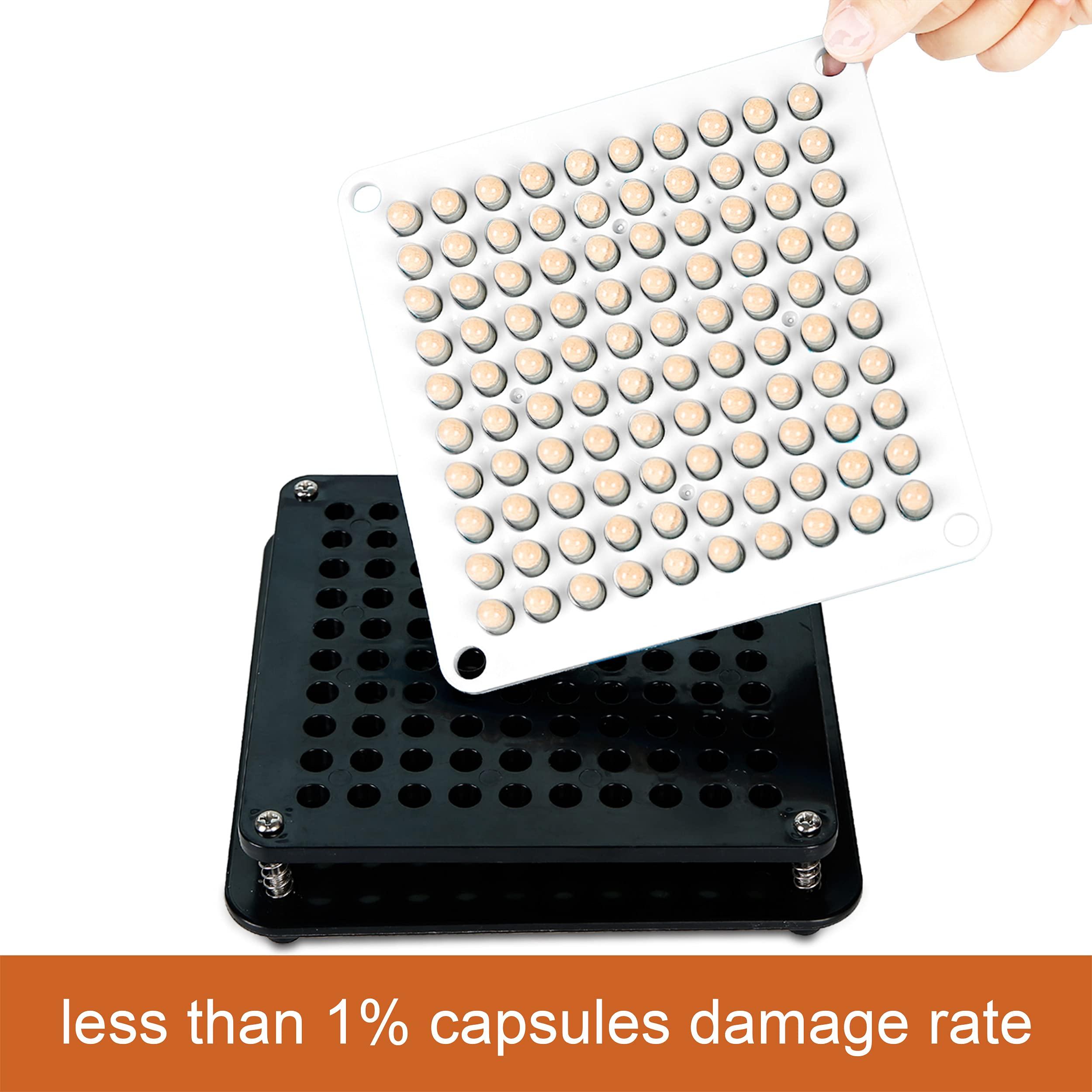 wananfu WANANFU Separated Empty Capsules Size 1 Vegetarian (200 Count), Compatible with Capsule Filling Machine Size 1