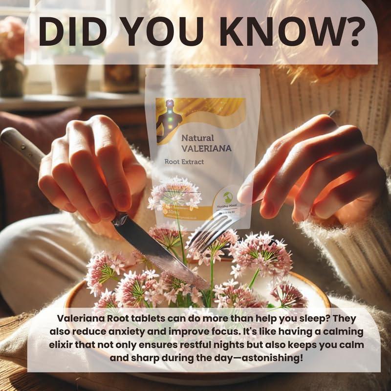 Healthy Mood Valeriana Root Extract Concentrate 120 Tablets Sleeping Pills Anti-Stress Insomnia