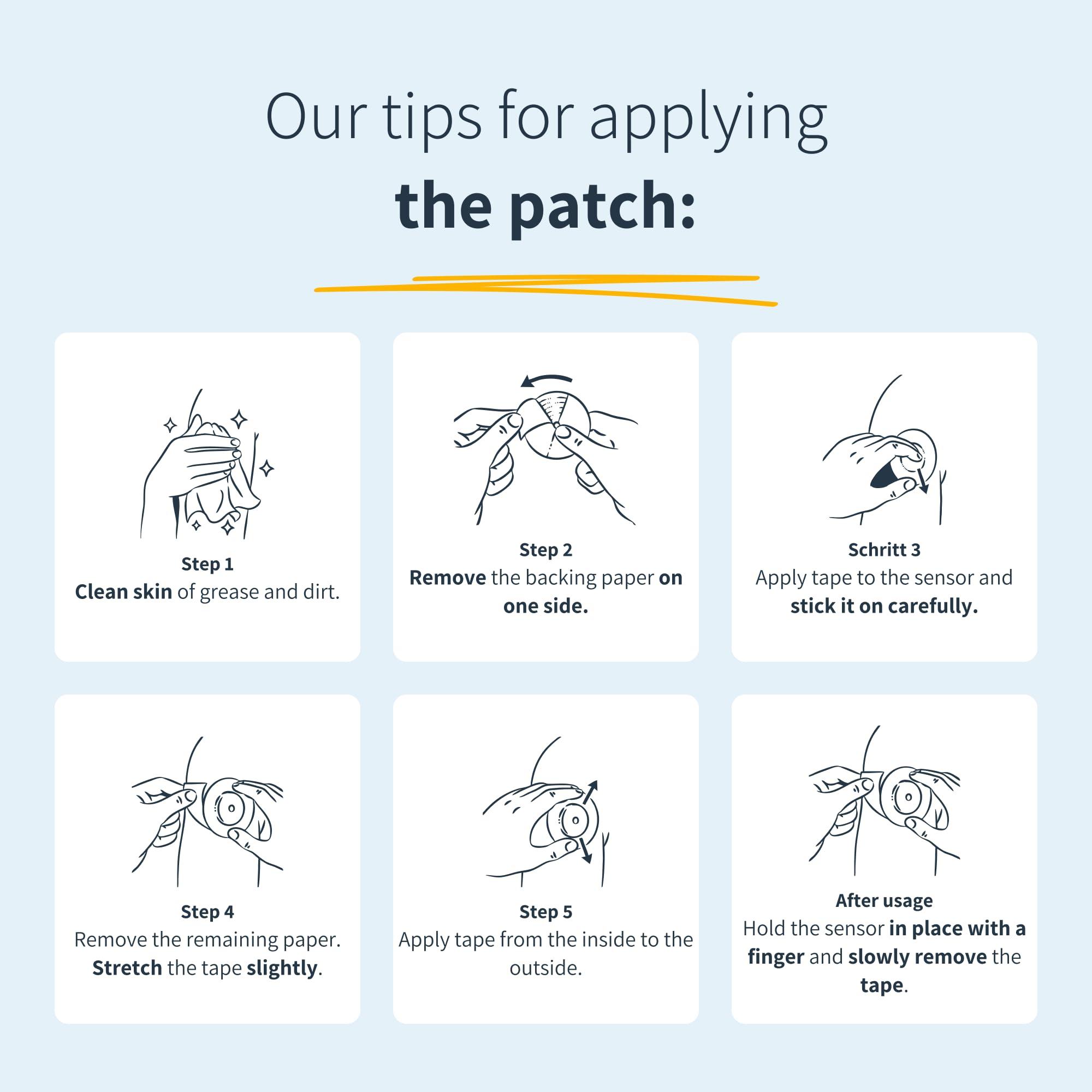 MySweetStitch MySweetStitch - 25 x Freestyle Libre 3 Round Patches with Ventilation Hole, Overpatch 60mm, Waterproof, Breathable, Skin-Friendly, Made in Germany, Green