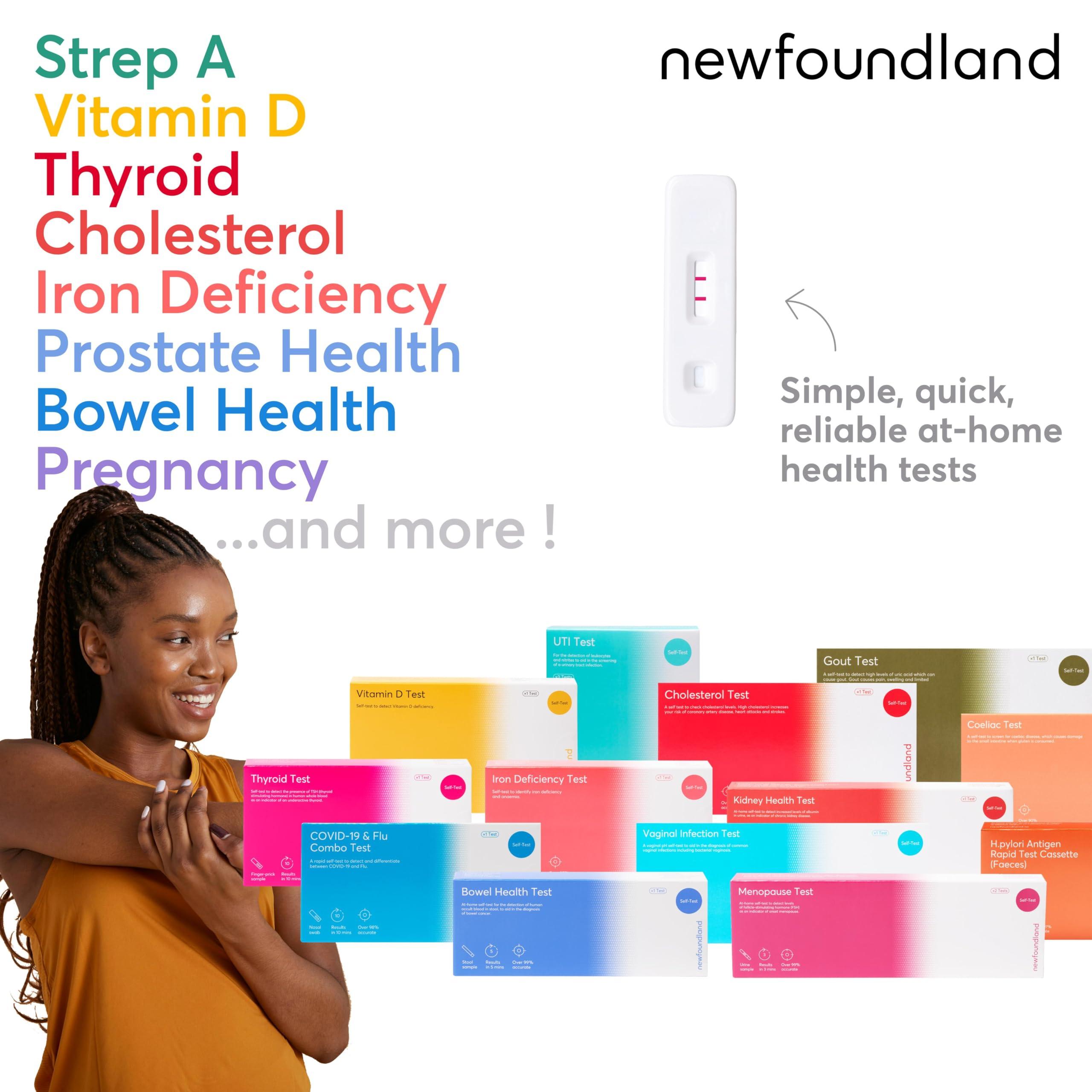Newfoundland Newfoundland HIV Test Kit - 1 Test - HIV Positive Detection - 99% Accurate Home Test for Viral Load Levels - CE Certified - Blood Test Kit for HIV-1, HIV-2 Immunodeficiency - Detect Early HIV Signs