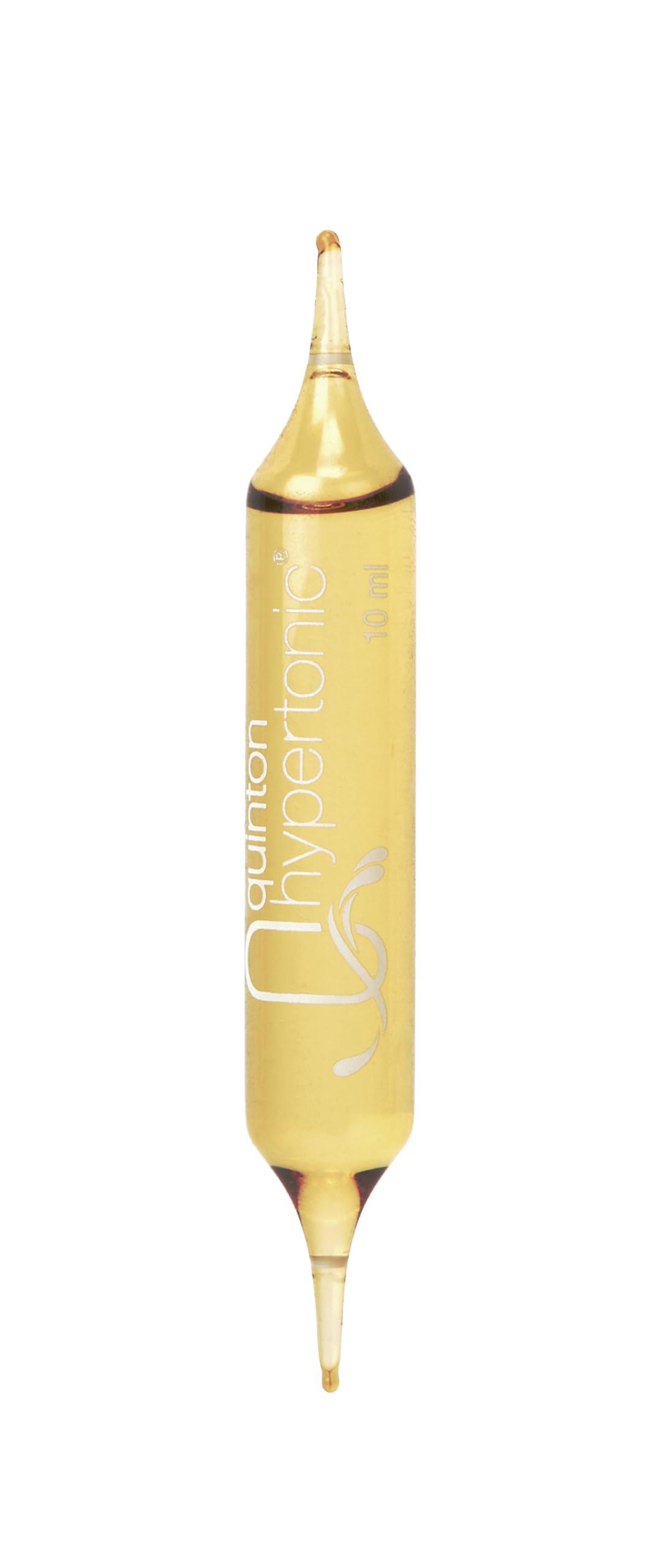 Quinton Eau de Quinton - Quinton Hypertonic, 100% Natural Hypertonic Seawater, With Magnesium and Micronutrients, 30 Drinkable Ampoules of 10 ml