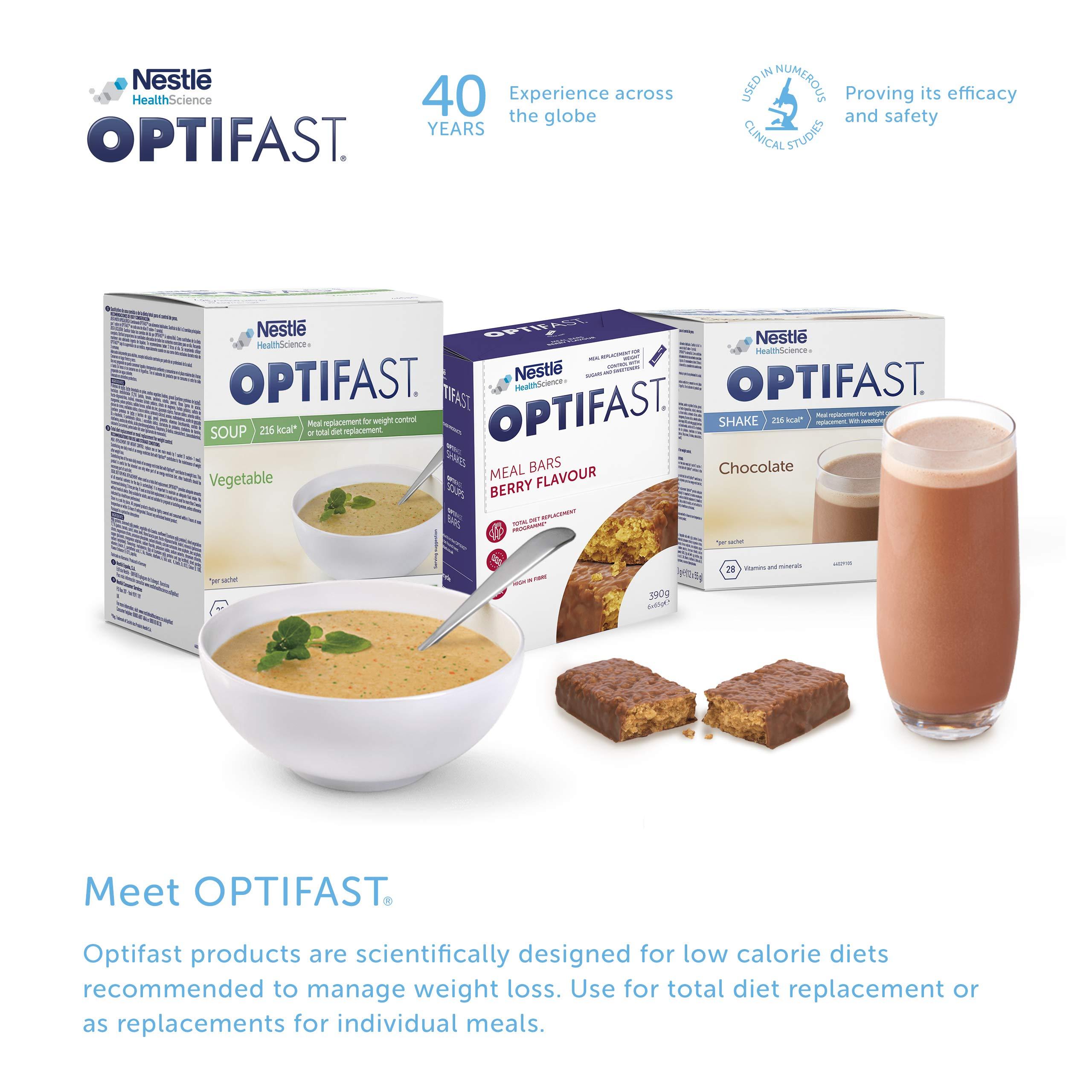 Optifast Optifast Chocolate Shake - Protein-rich meal replacement with vitamins and minerals - Quick to prepare (12x55g)