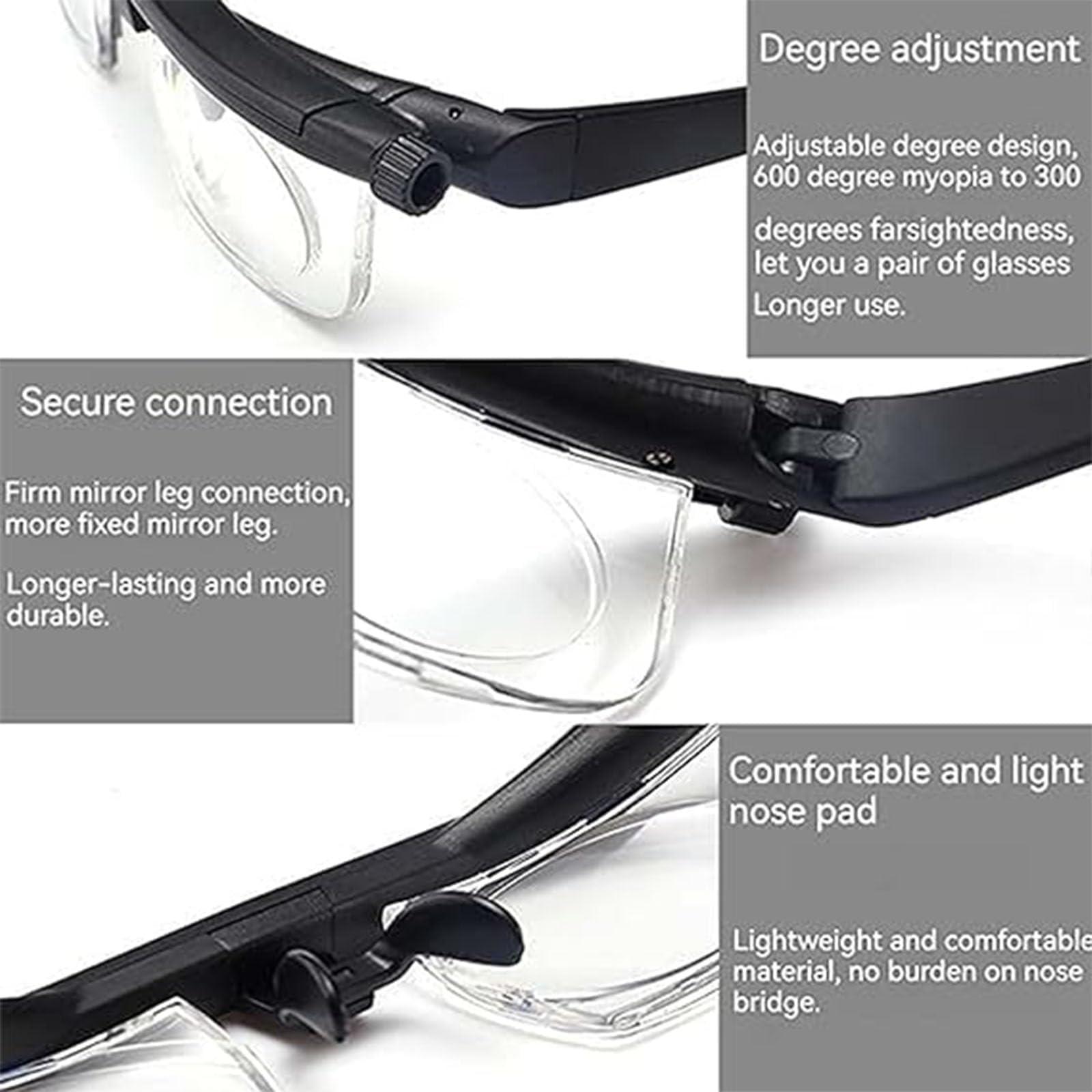 Sovtay Primafocus - Primafocus Adjustable Glasses, Primafocus Glasses, Prima Focus Adjustable Reading Glasses, Adjustable Focus Glasses Dial Vision near and Far Sight (2pcs)